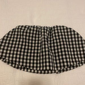 Aritzia Wilfred crop top gingham